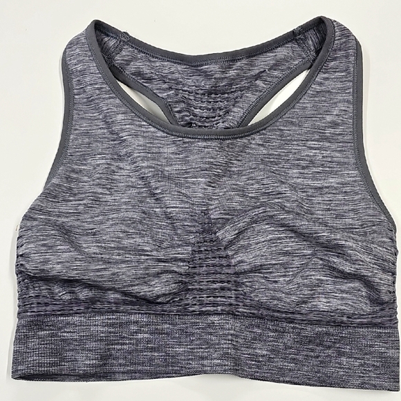 Sweaty Betty Charcoal Sports Bra, Size Medium - Picture 1 of 5
